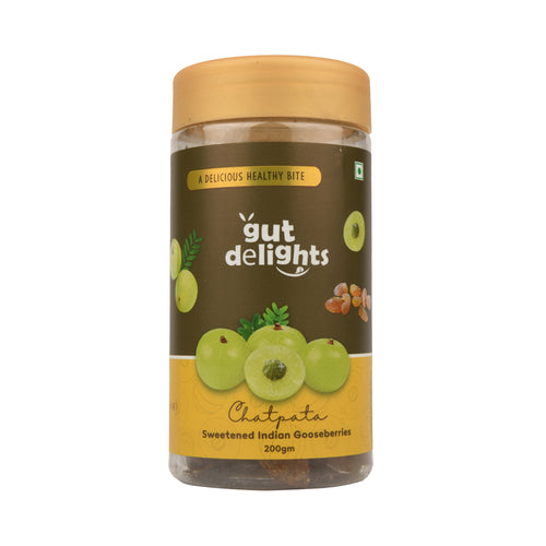 Gut Delights Chatpata Amla – Sweetened Indian Gooseberries (200g)