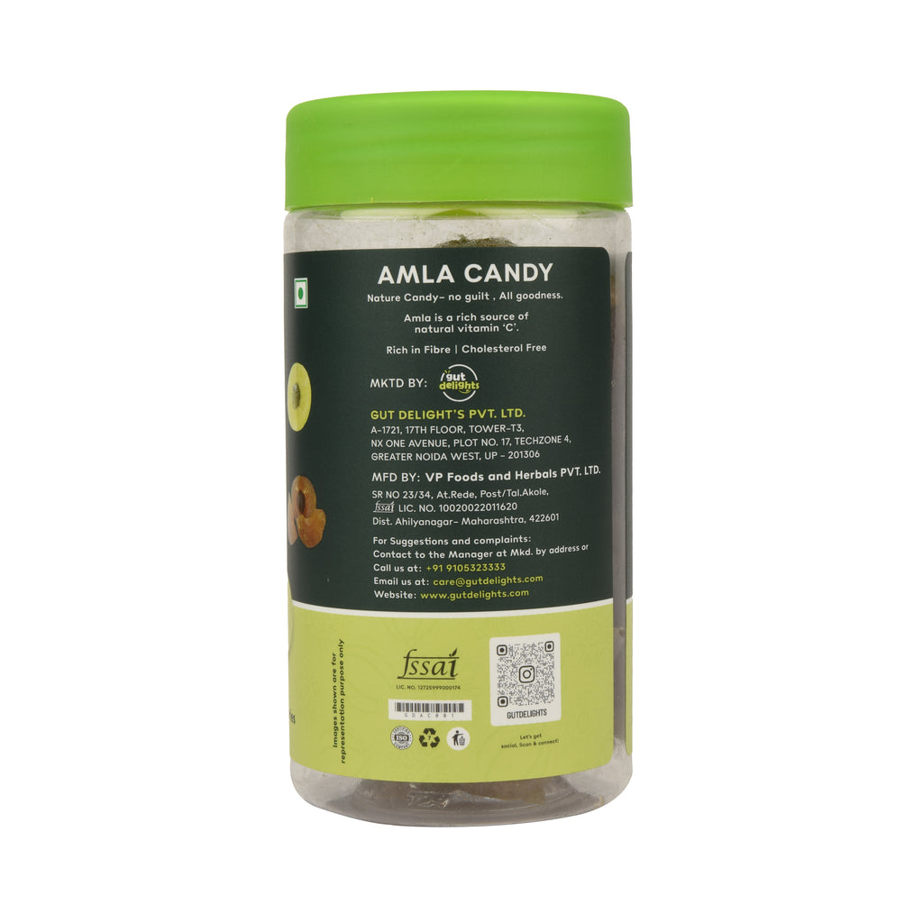 Gut Delights Amla Candy – Sweetened Indian Gooseberries (200g)