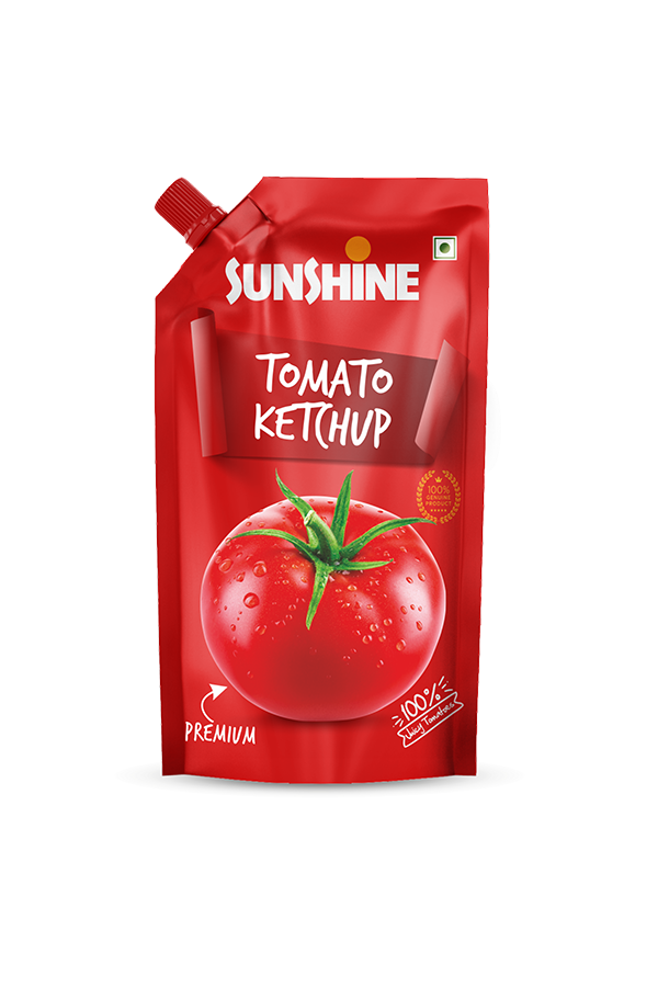 Sunshine Premium Tomato Ketchup – Made with 100% Real Tomatoes | Rich Taste & Thick Consistency
