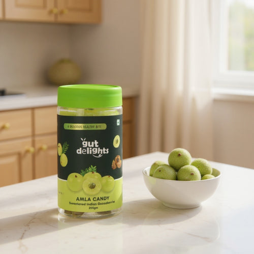Gut Delights Amla Candy – Sweetened Indian Gooseberries (200g)